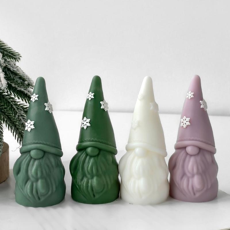 Dwarfs Candle Molds Handmade Castings Molds Christmas Silicone Moulds Epoxy Resin Molds Plasters Molds