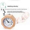 Wooden Bedside Alarm Clock With Led Display And Night Light For Students