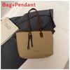 Tote Bag Female Large Capacity Pu Tote Bag With Zipper Closure For Daily Use