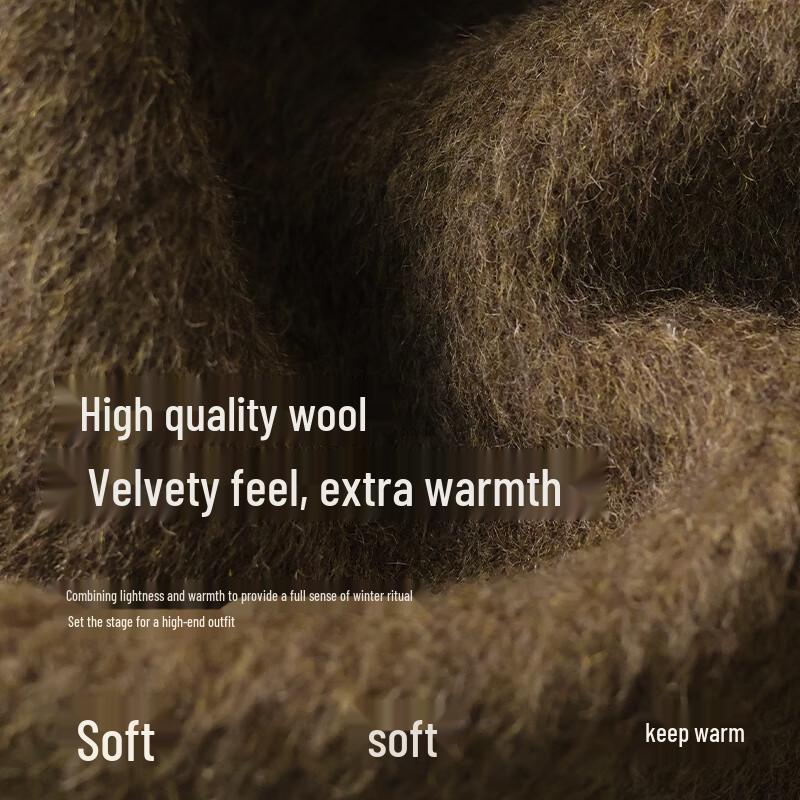 VICTORIA&VERA Women's Double-Faced Wool Blend Convertible Collar Coat