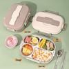 Large Stainless Steel Lunch Box with Lid and Soup Bowl, Insulated Meal Tray for Students and Office Workers