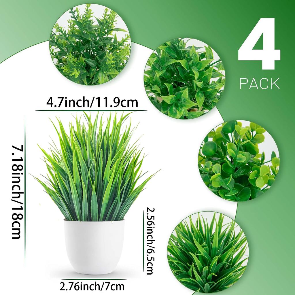 Artificial Plant Potted Lavender Potted Home Decoration Small Round Pot Fresh Green Life
