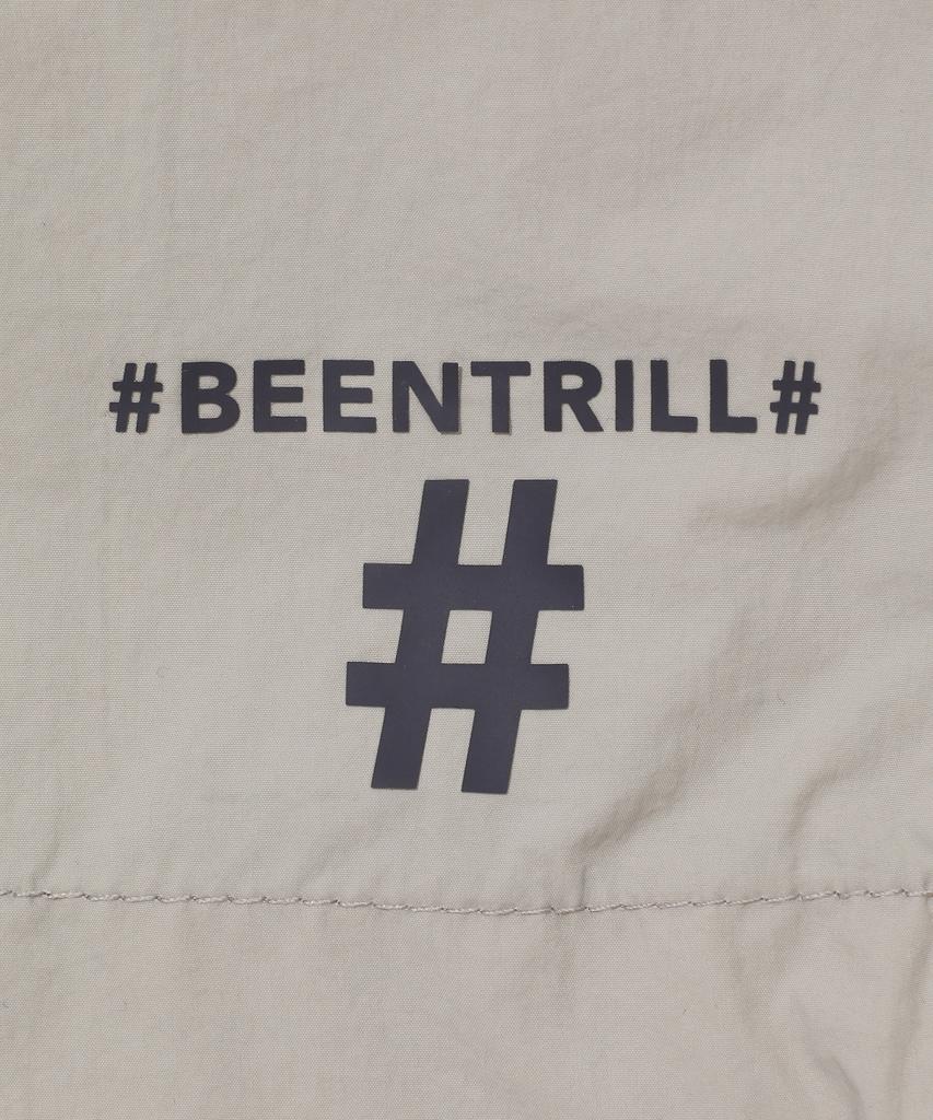 Vintril Essential Small Logo Woven Shorts (Beige)