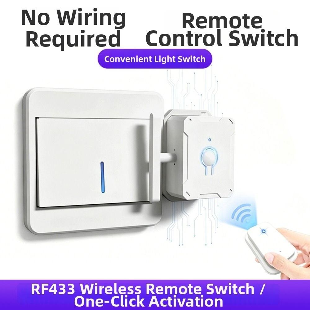 Wireless Control Wireless Remote Control Switch Adhesive Type Remote Control Light Switch  Home