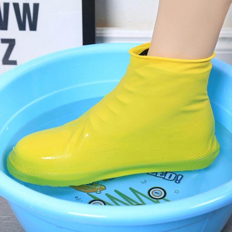 Copriscarpe in Silicone Impermeabili Elastiche Galosce da Pioggia per Giornate Piovose all'Aperto Antiscivolo Resistenti all'Usura Copriscarpe da Pioggia