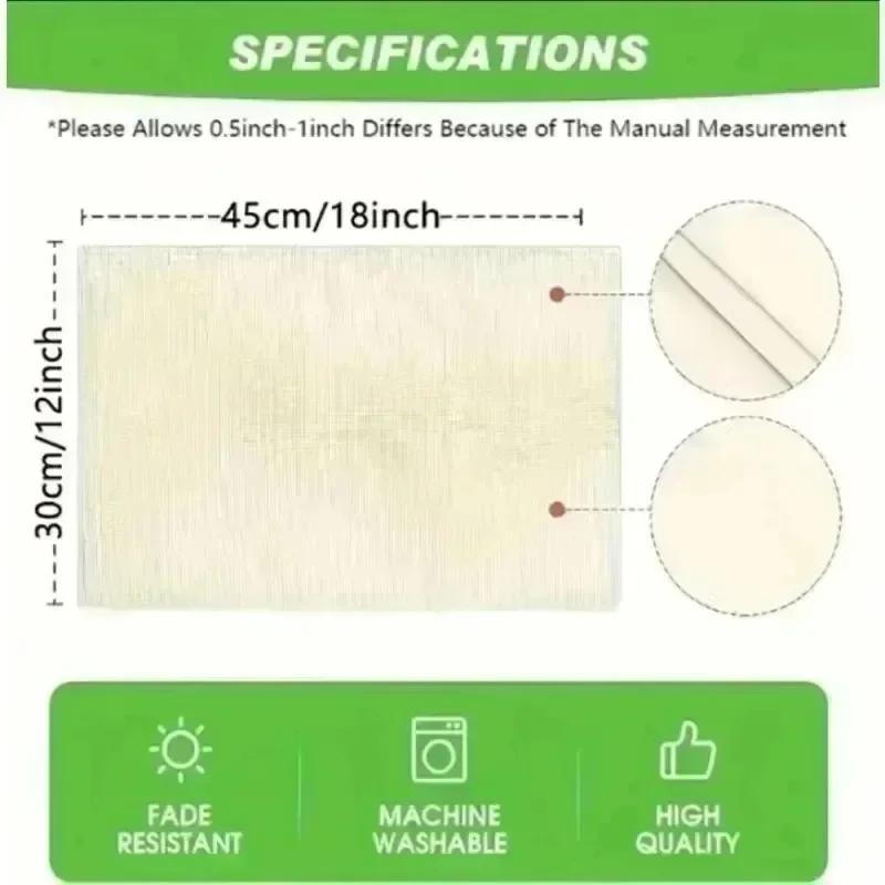Elegant Flowers Festival Print Retro Decorations Heat-resistant and Heat-insulating Mats Restaurant Placemats Must Have for Home