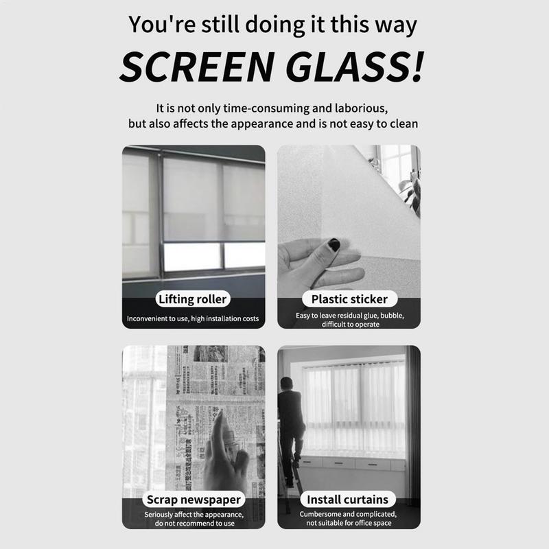 Frosted Window Paint 500g Waterproof Glass Paint Water-Based Paint for Window Bathroom Bedroom Living Room Kitchen Ceiling