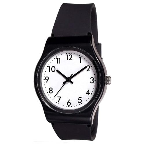 Klefer Women's Analog Waterproof Watch with Silicone Strap, Black, NB-AK279-BKW