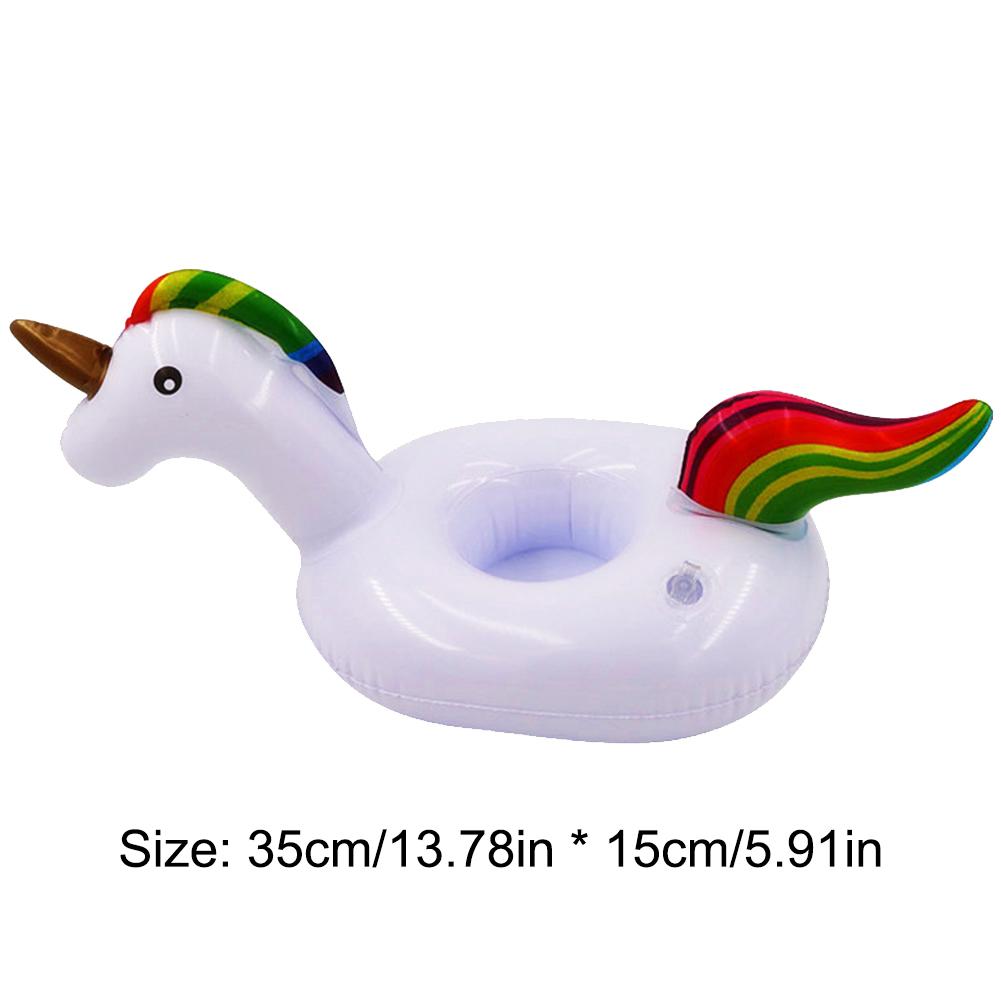 Float Beer Drink Tray Inflatable Swimming Pool Drink Cup Stand PVC Cooler Table Party Supplies for Pool Beach Swimming