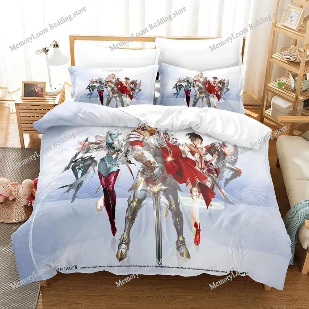 Game Theme Popular Lineage The Chaotic Throne Bedding Set King/Queen Size Duvet Cover 3D Print Cozy Soft Home Textile Decor