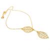 Women's Simple 2 Leaves Choker Collar Statement Pendant Necklace Jewelry MIT