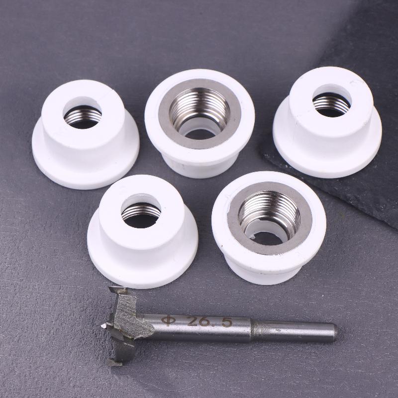 3/6Pcs 26.5mm Boring Drill Bit Thread Fitting For 1/2inch PPR Water Pipes Repair Tools Fitting Accessories
