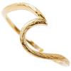 July Hawaiian Jewelry Ring, Wave Scroll, Yellow Gold, Size 7