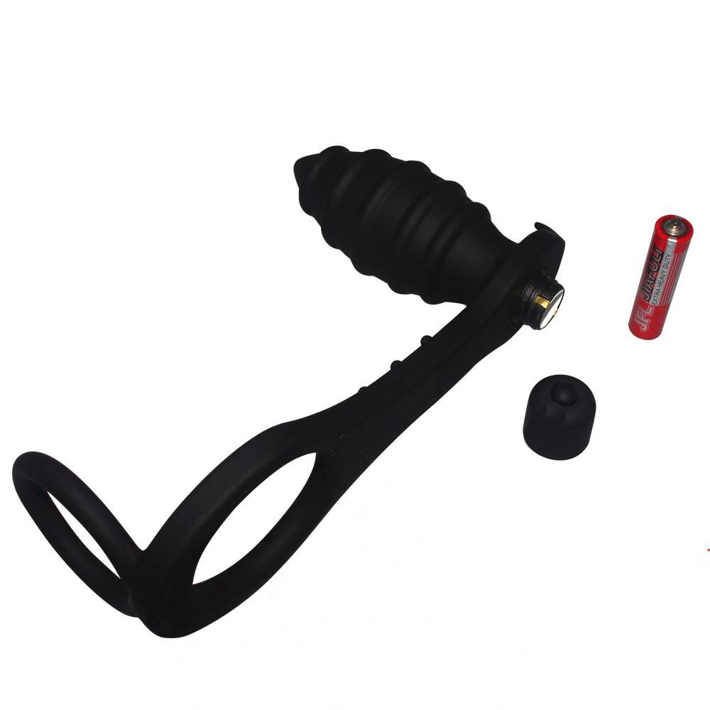 Vibrační anální anální anální kolík 10-rychlostní dildo vibrátor Odložená ejakulace Anální sexuální hračky Prsteny na penis Anální vibrátor pro muže Ženy