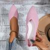 Sharp Pointed Temperament Baotou Casual Flat Shoes Spring Summer New Style Simple Comfortable Daily Non Tiring Women's Shoes
