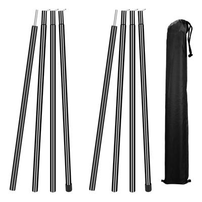 2er-Set Zeltplanenstangen, universelle, teleskopische, verstellbare Aluminium-Camping-Markisenstangen, Zeltzubehör für Kopffreiheitsüberdachung
