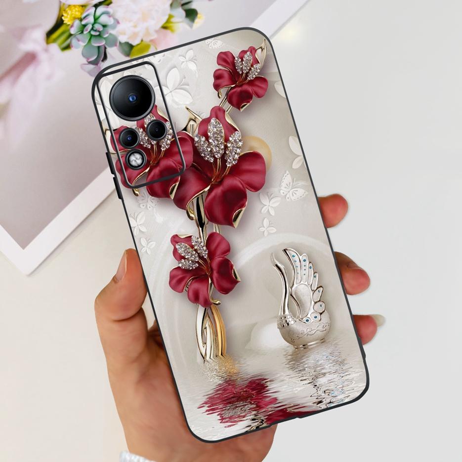 For Infinix Note 11 Case X663 X663B Stylish Painted Back Cover 6.7'' Shockproof Phone Case For Infinix Note 11 Note11 Soft Shell