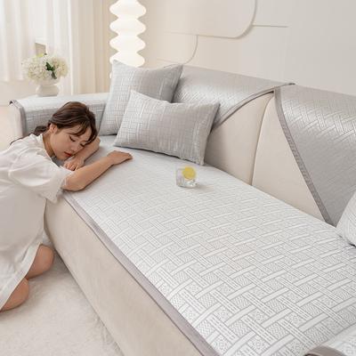 Подушка для дивана Ice Silk Літній нековзкий прохолодний килимок Літній літній килимок Простий шкіряний чохол для дивана Тканина для чохла