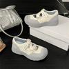 2025 new Velcro ugly cute big head shoes female Mary Jane summer new platform sports casual dad board shoes cool