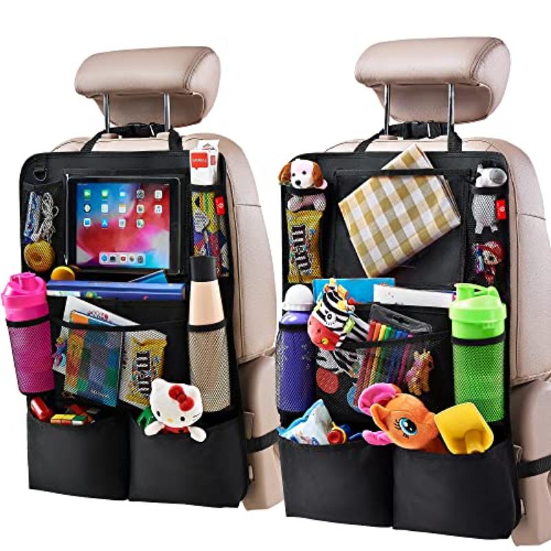 Multi Pocket Car Seat Organizer Waterproof Durable Material with Tablet Holder Perfect for Road Trips and Daily Use 2026