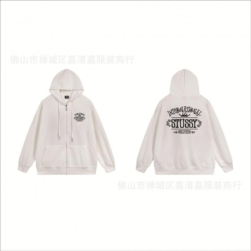 Mens Oversized Zip-Up Hooded Sweatshirt Casual Streetwear Cotton Pullover Fall