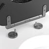 Black Marble Seat - MDF FSC - GELCO - Detachable - Brushed Graphite Metal Hinges