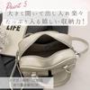 Harujio Mini Boston Tasche mit doppelter Tasche, Umhängetasche, Boston Tasche, Horizontale Tasche, Damen, 2-Wege, Klein, Horizontal, Umhängetasche, Crossbody Tasche,