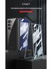 Samsung Z Fold7 Transparent Electroplated Hard Shell Case - Precision-Cut Protective Folding Design