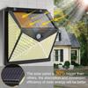 350LED 3200lm Solar Power Sensor Fence Light IP65 Outdoor Pathway Lamp