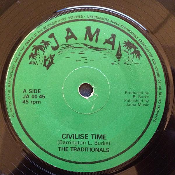 

7inch Record TRADITIONALS - Civilise Time JA0045 Jama UK Reggae, Ska & Dub Used