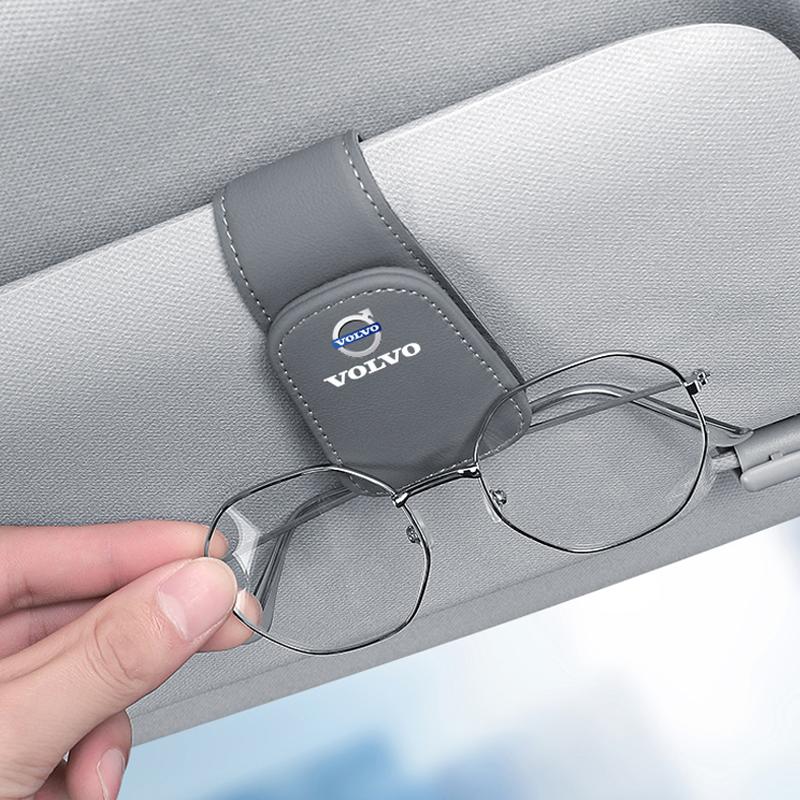 Portaocchiali da sole con clip per parasole interno auto per Volvo V60 XC-Classic V40 XC90 S60 XC60 V50 V70 S90 XC40 S80 C40 V90