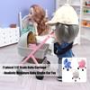 Miniature Baby Cradle Model Figure Doll House Nursery Room Scene Display Accessory Realistic Design 1/12 Scale Furniture