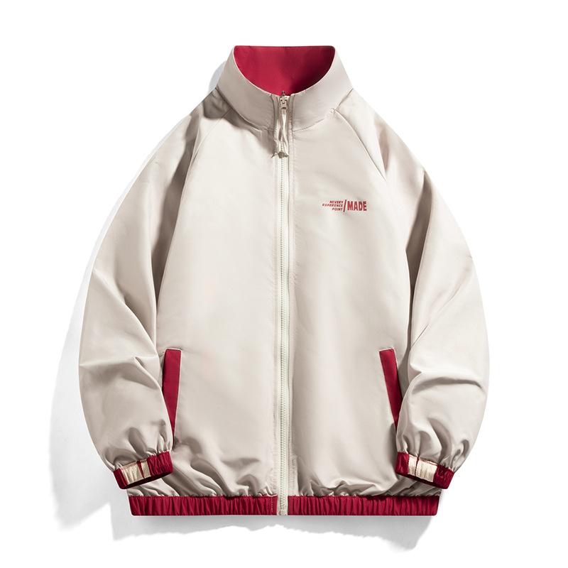 Jacket Men's Spring and Autumn Men's Handsome Casual Hooded Tooling Jacket Men's
