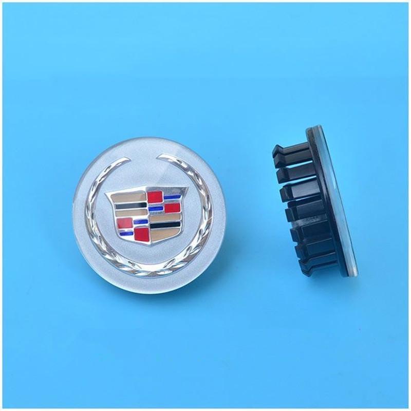 4pcs 66mm Acrylic Car Wheel Center Hub Caps Cover for Cadillac BLS CT4 CT6 CTS SLR SLS SRX XT4 XT5 XT6 XTS Escalade Deville DTS
