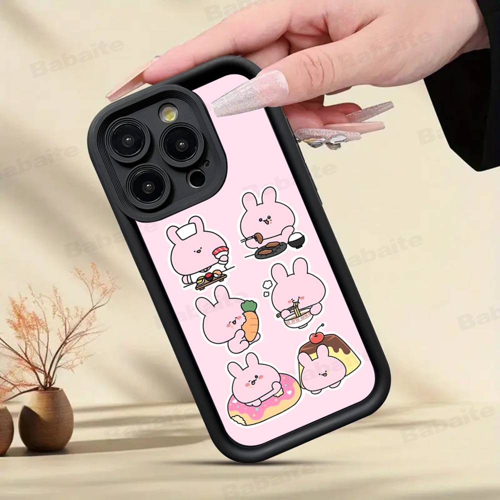 

Asamimichaan Asleep Cute Asamimi Phone Case For IPhone 17 16 15 14 13 12 11 Pro Max Mini Plus Soft TPU Back Cover iPhone 14 pro
