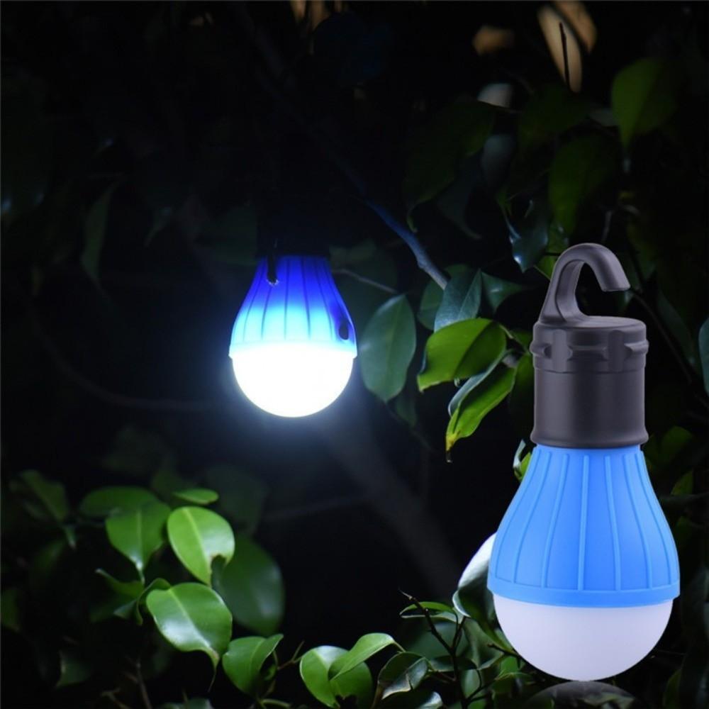 LED Outdoor Camping Lantern ABS Mini Camping Light Durable Hanging Tent Lamp Light Bulb  Fishing
