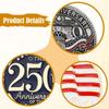 4x USA 250TH Anniversary Pins Commemorative Badges for Backpack Bag Hats