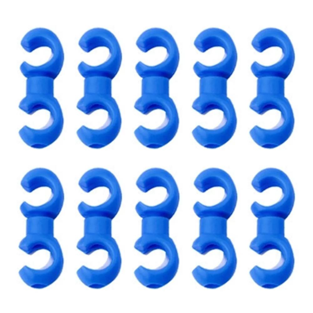 10pcs Bicycle Rotatable Line Pipe Buckles MTB Bike Derailleur Shift Cable Clips Reusable Bicycle Brake Gear Line Clamps