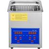 2L Ultrasonic Cleaner Stainless Steel Ultrasonic Cleaner Digital Heater Timer Jewelry Cleaning for Commercial Personal Home Use(2L)