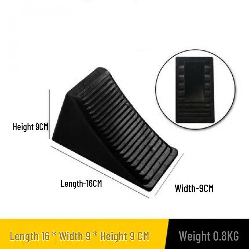 Portable Anti-Slip Rubber Wheel Chocks | Car & Truck Triangle Ramp Stoppers