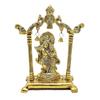 Metall Radha Krishna Statue Vergoldet Dekorieren Sie Ihr Zuhause, Büro & Radha Krishna Murti Idol Ausstellungsstück Figuren
