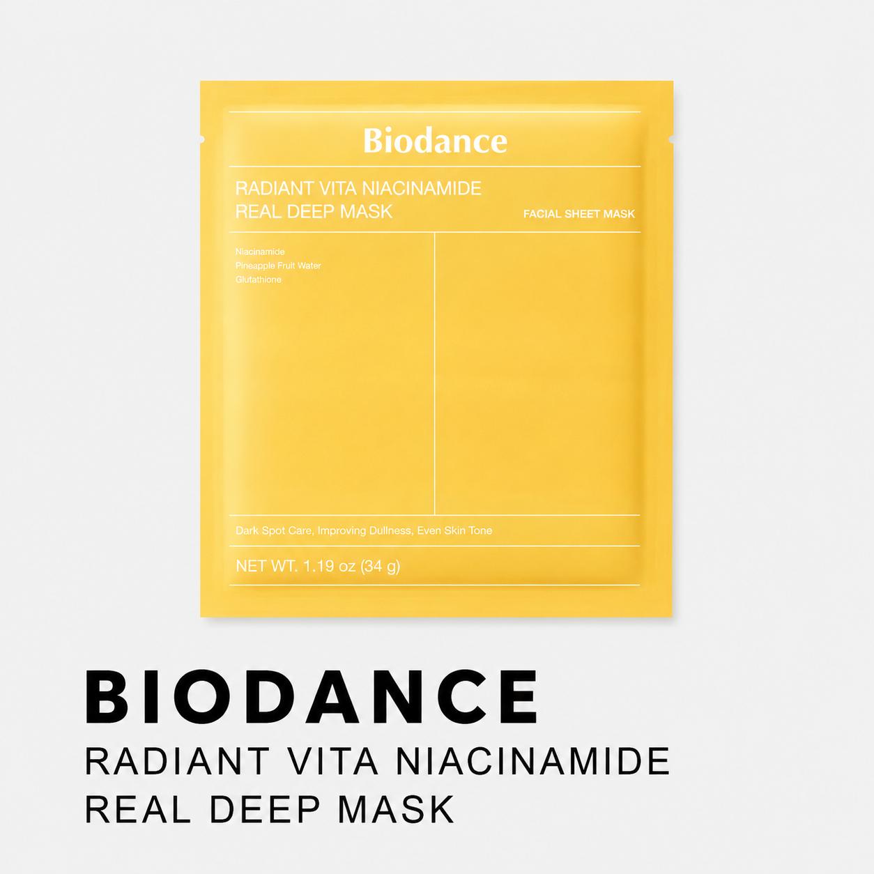 [Biodance] Маска Real Deep  (Выбирайте из 4 типов) niacinamide
