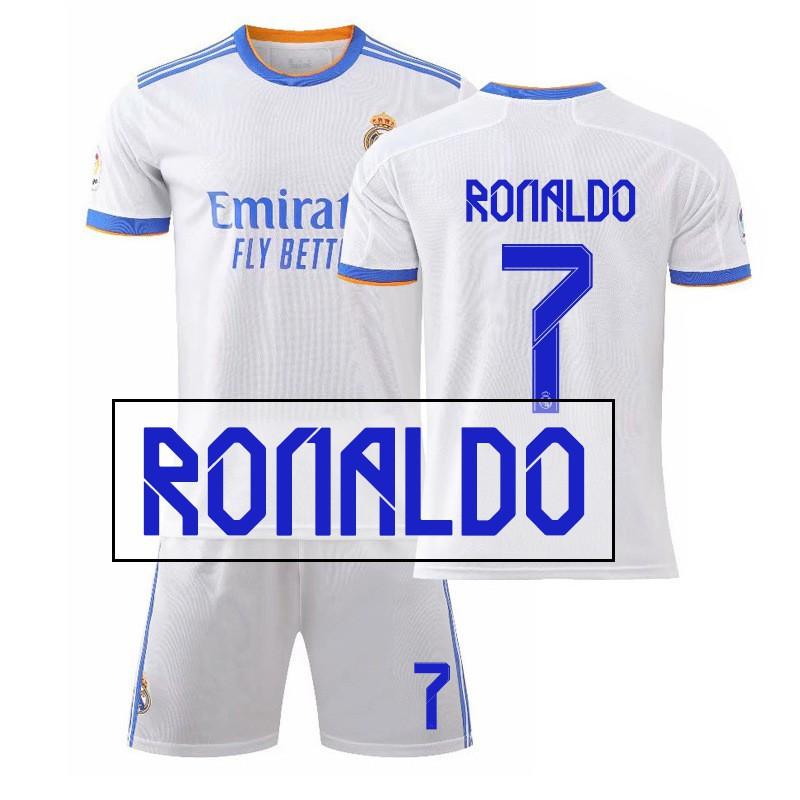 21-22 Home White 9 Benzema 10 Modric 7C Ronaldo Jersey 20 Vinicius Football