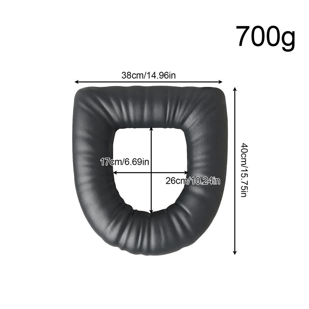 

Toilet Seat Riser, Thicken Comfortable Waterproof Universal Fit Flexible Toilet Seat Cover for Elderly Patients темно-синий