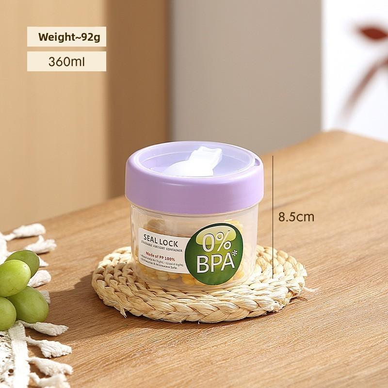 Portable Salad Bowl With Sealed Lid For Light Meals And Snacks