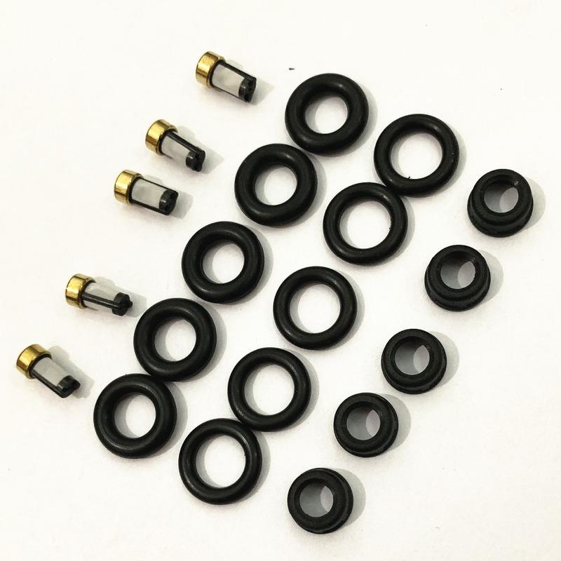 5Sets Wholesale Fuel Injector Repair Kits For 01-05 Volvo S60 S80 Car Replacement Parts# 9470229 8627815