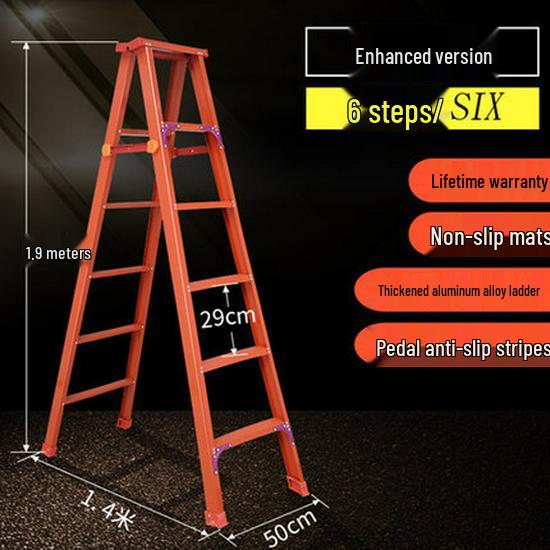 Multi-functional A-frame Aluminum Alloy Folding Telescopic Ladder for Indoor & Outdoor Use