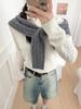 Women's Retro Long Sleeve Cable Knit Sweater with Chest Embroidery - RL Lapel Polo, 2026 Autumn/Winter Collection