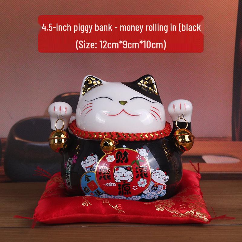 Lucky Cat Ceramic Ornaments - Cute Cartoon Decorations & Creative Gifts