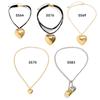 Sweet And Cool Exaggerated Big Love Pendant Necklace, Simple Long Flannel Chain Fringed Necklace